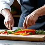 Home 19 양식조리사로서 경력을 쌓는 방법 - **Prompt 1: The Master of Classic Cuisine**
"A highly skilled Western chef, male or female, mid-...