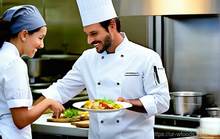 양식조리사로서 경력을 쌓는 방법 - **Prompt 2: Innovative Fusion & Sustainable Presentation**
"A creative Western chef, male or fem... 양식조리사로서 경력을 쌓는 방법 - **Prompt 2: Innovative Fusion & Sustainable Presentation**
"A creative Western chef, male or fem...